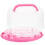 Cake Tragetasche Rosa Kunststoff 29,95x29,95x15,57 Cm 1 6