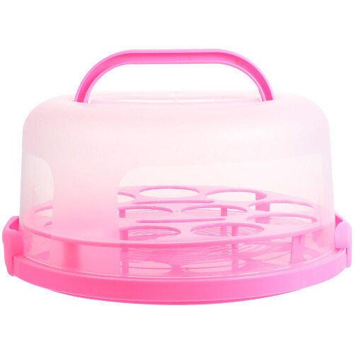 Cake Tragetasche Rosa Kunststoff 29,95x29,95x15,57 Cm 1 1