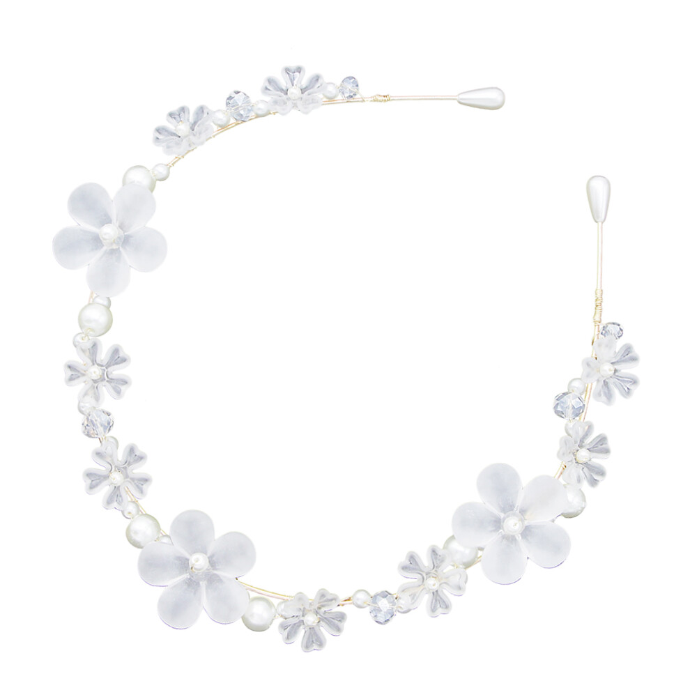 Flower Headband Voor Bruidsmeisje Huwelijk Haarversiering-image