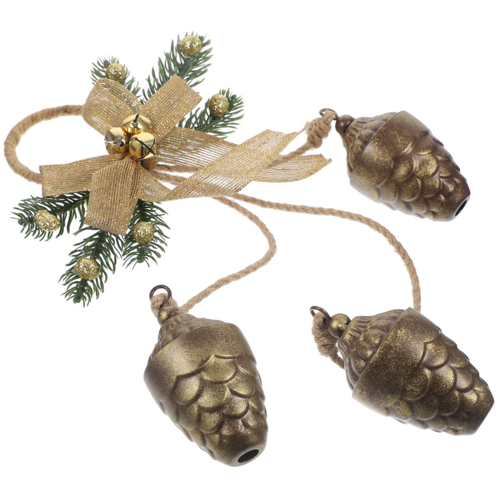 4 Sztuki Wisiorek Choinkowych ŚWięTowanie Dzwonek Xmas-image