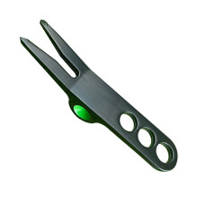 Golf Balls Divot Repair Zinc Alloy Pitchforks For Putting Green Turf Maintenance Black Easy To Use Grooves Cleaner