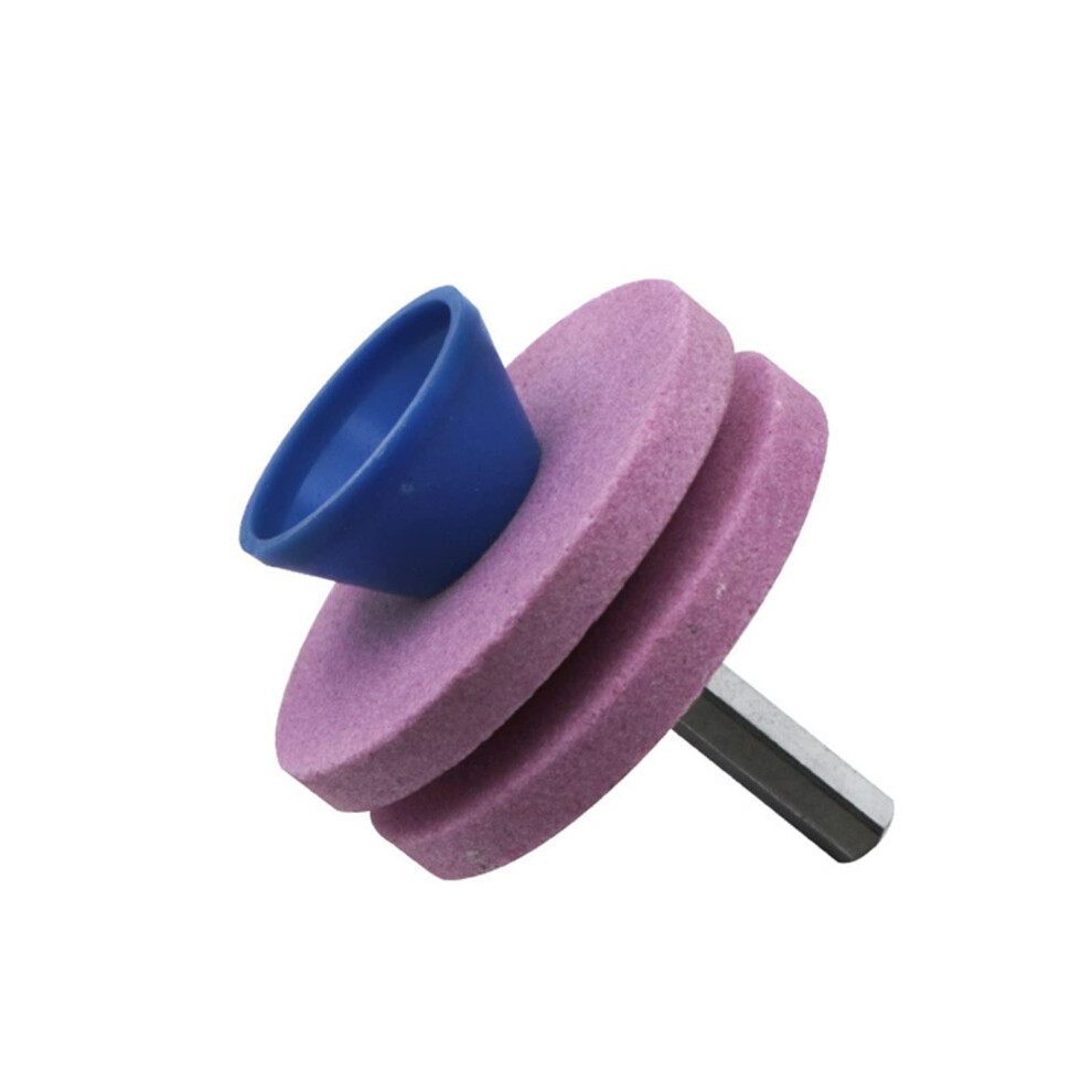 Lawn Mower Sharpener Four-Layer Whetstone For Lawnmower Blades Universal Grinding Drill Tool Type 2 Color 2 9016109465405