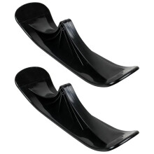 Scooter Sled Black 1 Pair For Snow Sled And Skiing Board, Skateboard, Bike Compatibility