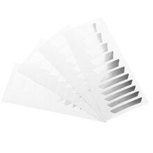 4 Bögen Fingerboard Aufkleber Musik Deko Silber