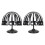 2Pcs Cabide De Chapéu Bebê Suporte Plástico Preto Para Loja 1