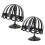 2Pcs Cabide De Chapéu Bebê Suporte Plástico Preto Para Loja 11