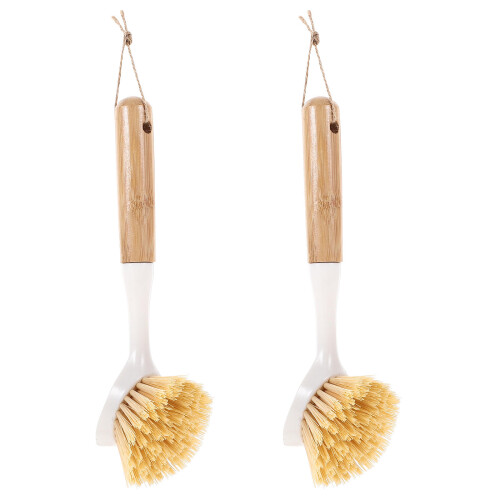 2 Unidades Escovas De Para Wok E Louça Plástico 1