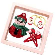 Pince à cheveux de noël pour enfants, attaches en plastique,-B