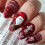 Faux ongles sur le thème de noël, 24 pièces, conception de 1