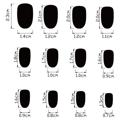 Faux ongles sur le thème de noël, 24 pièces, conception de 2
