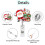 Christmas Badge Holder Sequins ABS Retractable Badge Holder-6 6