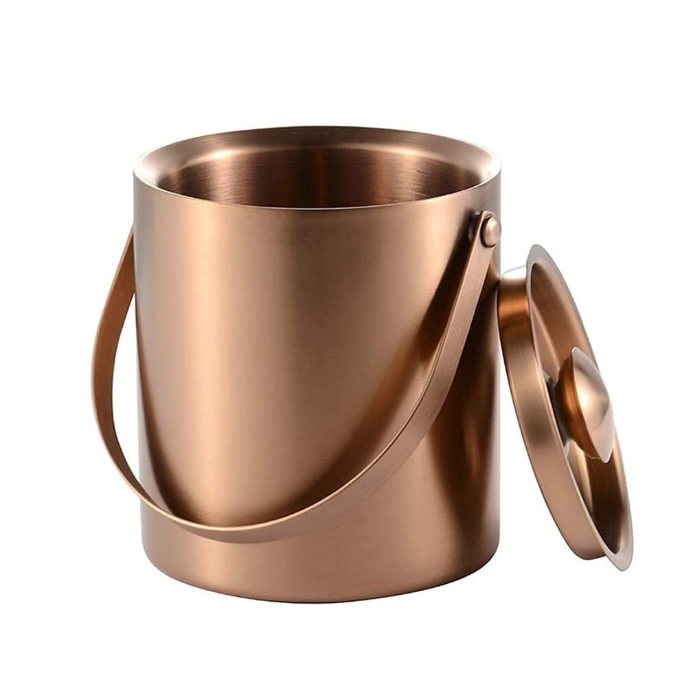 3L Ice Bucket Stainless Steel With Lid For Wine Beer Champagne