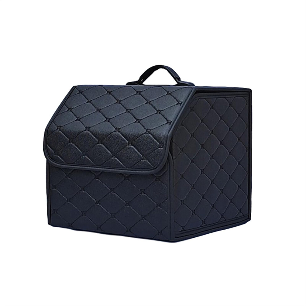Car Boot Organiser For Lexus Gx J150 2009-2023 Leather Waterproof Foldable Interior Declutter Boot Storage Box 30X30x30 9084446442458