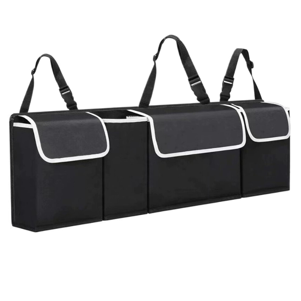 Car Trunk Organizer 4 Pocket 36X4x11 Inches Waterproof Hanging Foldable For Suv Sedan 9354506309886