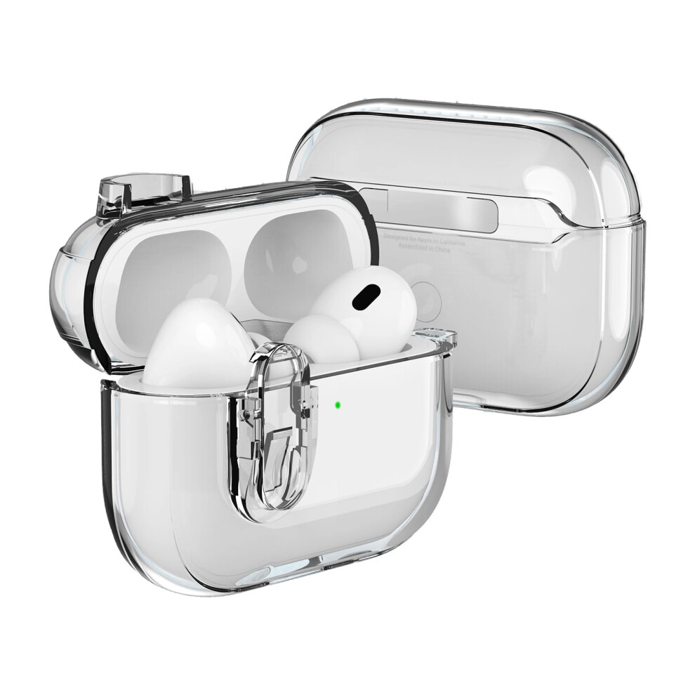 Case For Airpods 4 2024 Clear Tpu Anti Drop Case With Secure Lock Keychain Supports Wireless Charging 9354506310158
