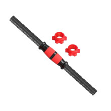 Barbell Bar With Threaded Handles Anti Slip Grip Portable For Exercise And Gym Workouts