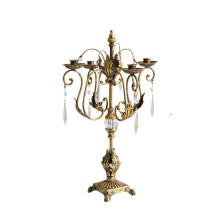 Candlestick Holders Country Romantic Iron Crystal Candelabra Candlestick Ornaments Home Fashion Decoration