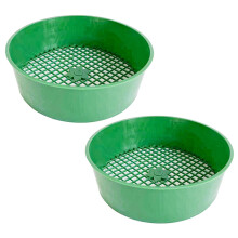 Compost Sifting Tool Set Of 2 Garden Sieve For Soil And Compost, Gardening Sifting Equipment, Compost Screen Texture
