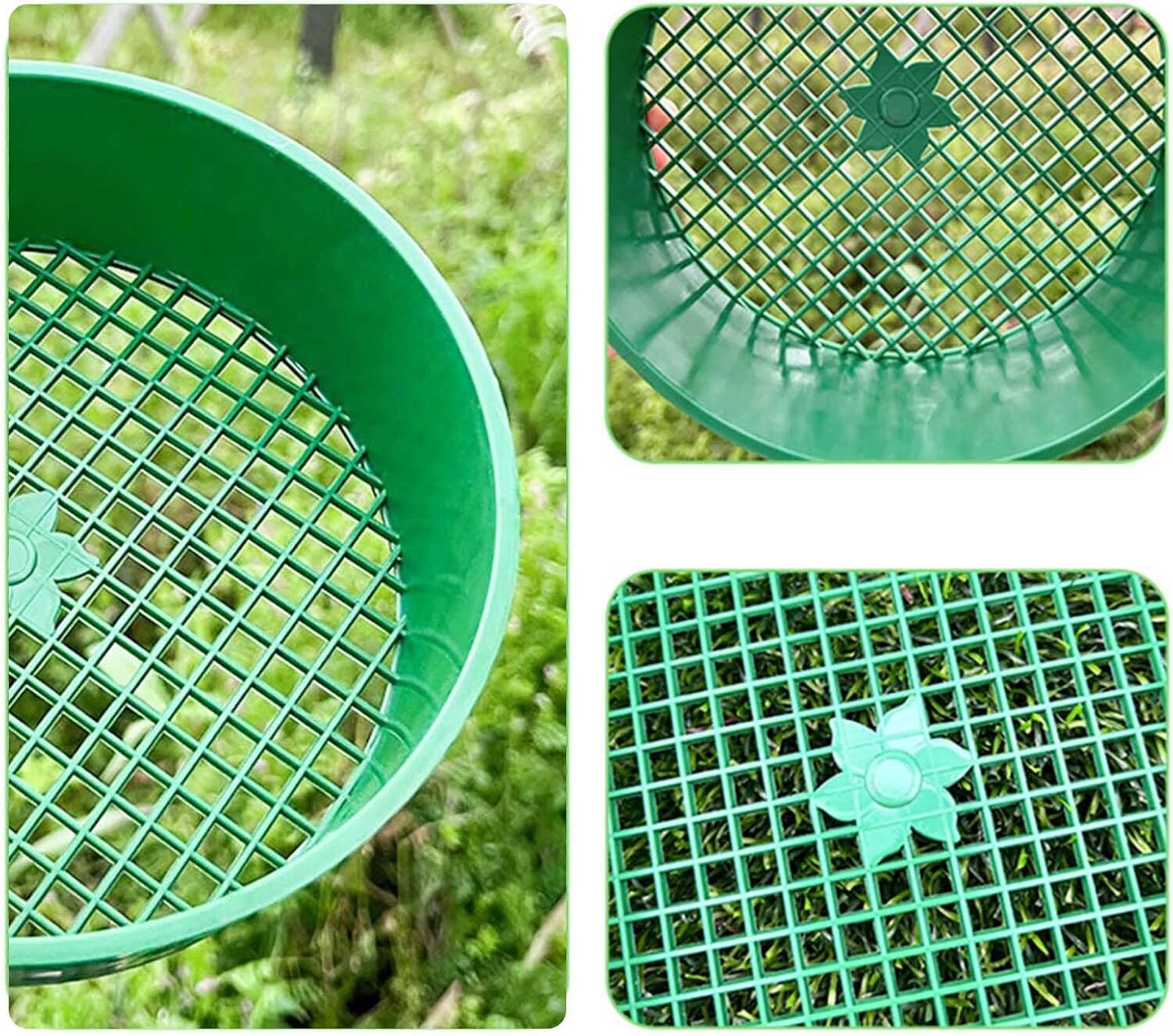 Compost Sifting Tool Set Of 2 Garden Sieve For Soil And Compost ...
