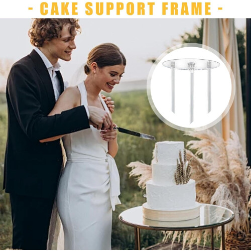 Tiered Cake Support Sturdy Rods And Boards Stackable Cake Sticks And Dowels Cake Stacking Kit For Wedding Cake 16cm 1