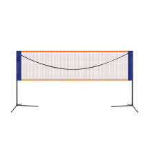 Portable Badminton Net Foldable 20-Foot Width Steel Poles Carrying Bag Tennis And Pickleball Compatible