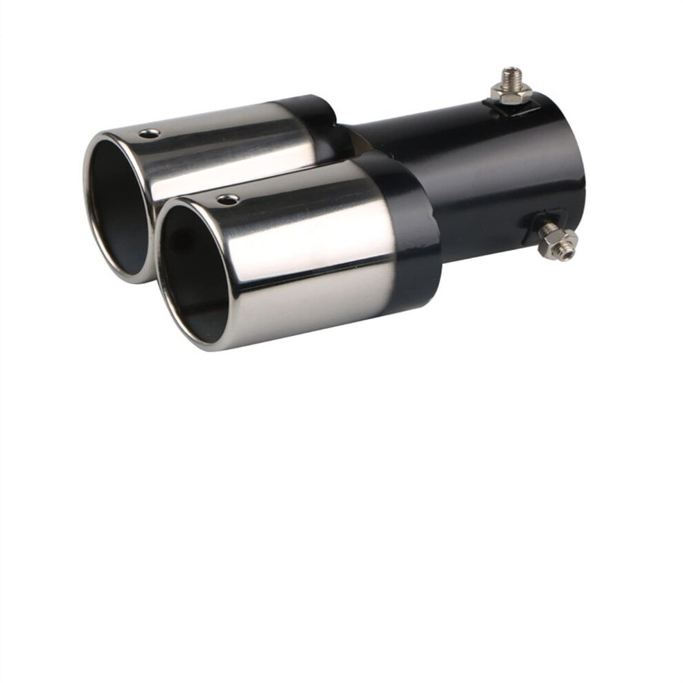 Tail Pipe Universal Car Muffler Exhaust Straight Exhaust Tip Black 9393856411382