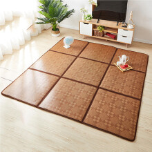 Japanese Floor Mat 60x120 cm Foldable Rattan Mats With Storage Bag 2-Piece Set Breathable Futon Carpet Pad