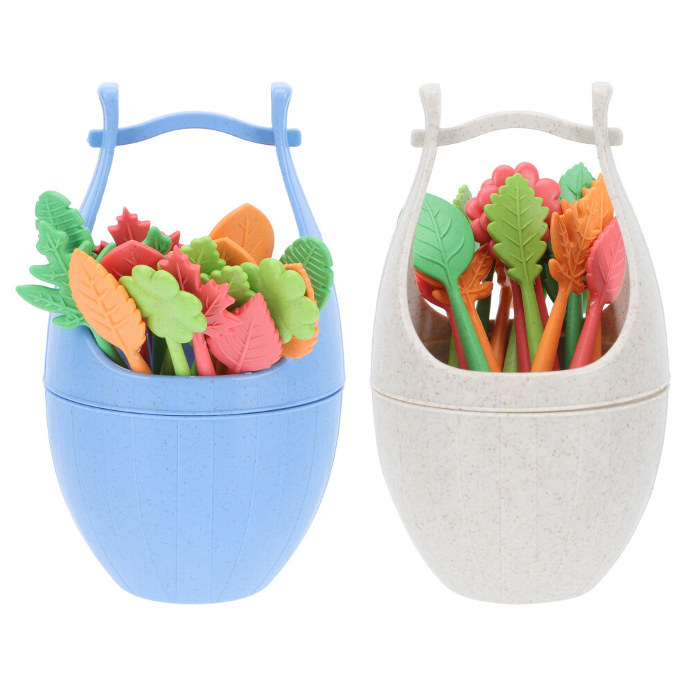 2 Zestawy Kreatywnych Widelec Do OwocóW, Powtarzalnie UżYwalne-image