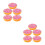 10 Unidades Donuts Falsos Para Decoração De 4