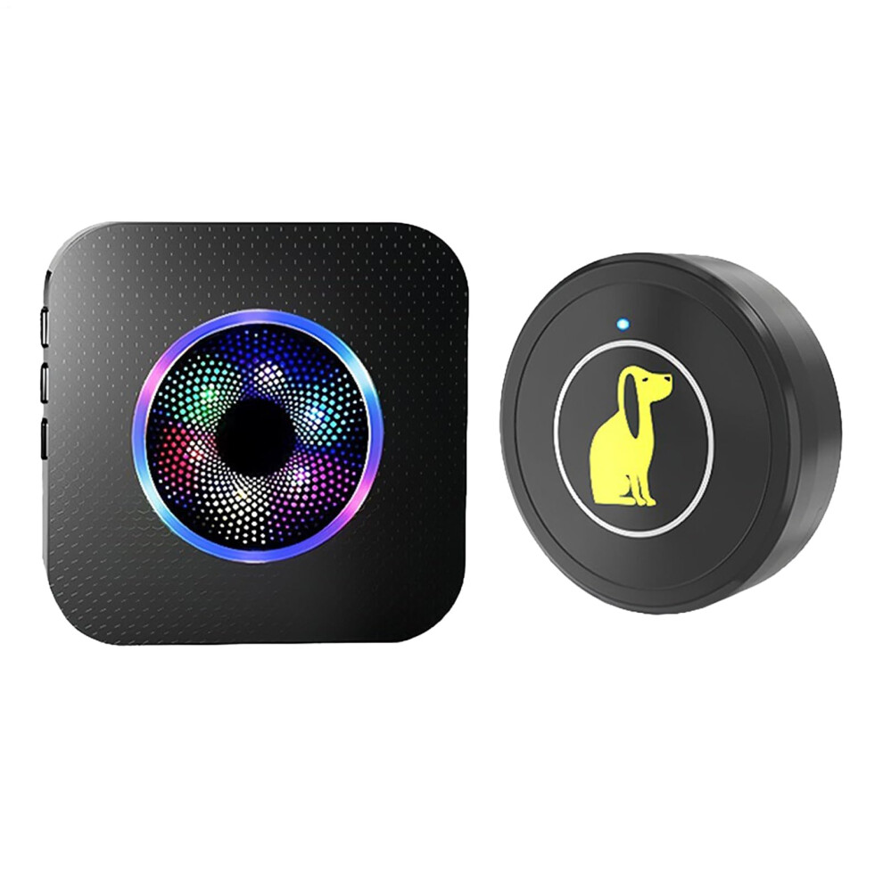 Dog Doorbells Wireless Doorbell For Dogs, 5 Volume Levels, Waterproof Trainer Button, Apartment Living Backyard Access 9354506315870