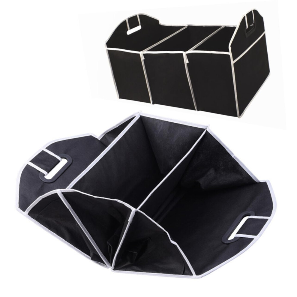 Auto Trunk Storage Box Foldable Expandable Car Trunk Organizer Non-Woven Fabric For Groceries And Supplies-image-OPC-PMBDPHD-NEW
