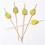 100 Unidades 12 Cm Abacaxi Com Para Aperitivos 11