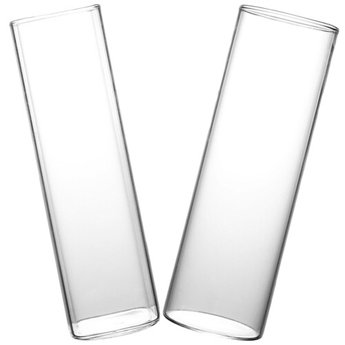 2Pcs De Cocktail Transparente Para Bebidas E Festas