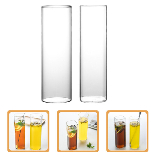 2Pcs De Cocktail Transparente Para Bebidas E Festas 2