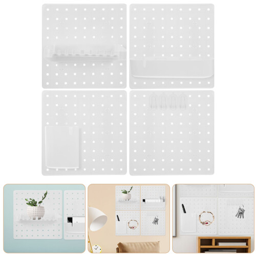 1Set ABS Pegboard Wandorganizer Voor Badkamer En Garage 2