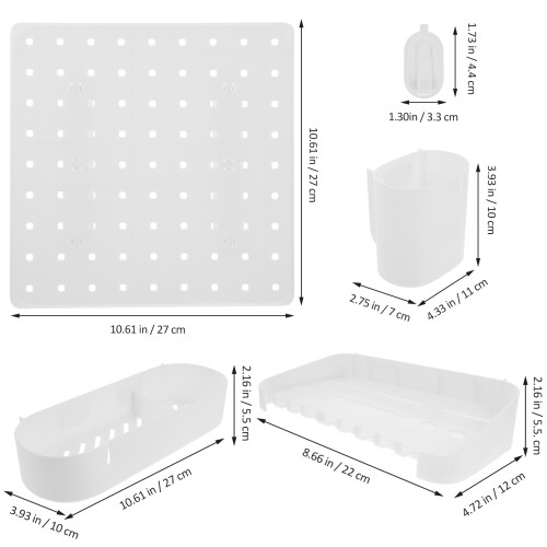1Set ABS Pegboard Wandorganizer Voor Badkamer En Garage 1