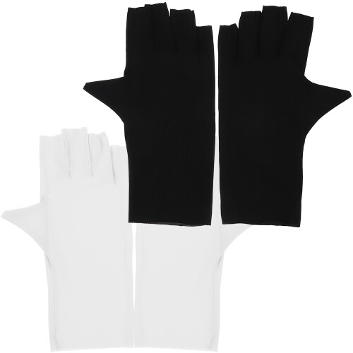 6 De Luvas Para Unhas Uv Sem Dedos Proteção Uv Manicure 2