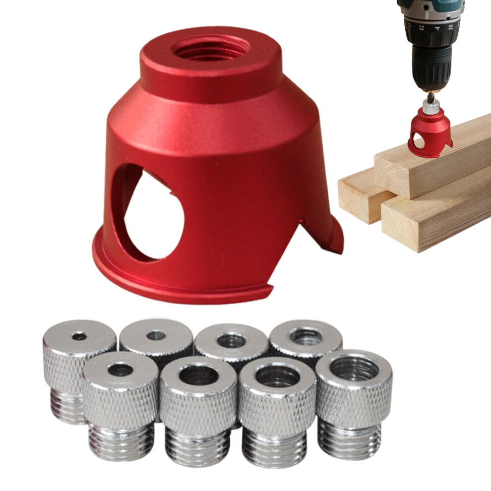 Straight Hole Drill Locator 90-Degree Woodworking Doweling Centering Hand Tool For Chairs Cabinets 9084446449785