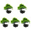 5St Künstliche Bonsai- Topfpflanze Für Desktop 4
