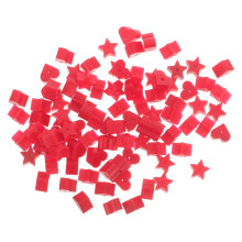 100 Transparente Ohrstecker Ohrverschluss 0,50x0,30x0,20 Cm Rot
