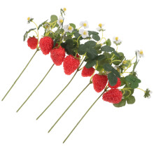 5Stk. Falsche Erdbeerblütenzweige Für , Garten, Hochzeit