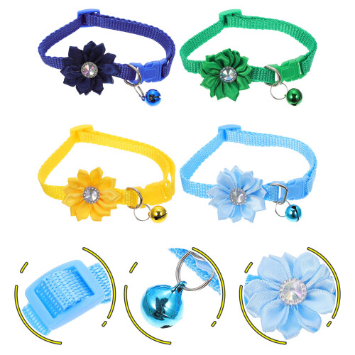 4Stk Haustier Halsband Verstellbare Fliege Pp 2