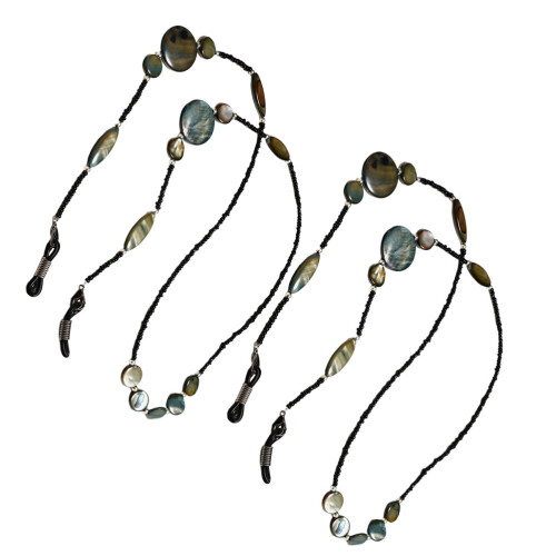 2Pcs Para Óculos, Cordão Antiderrapante Com Pingente 2