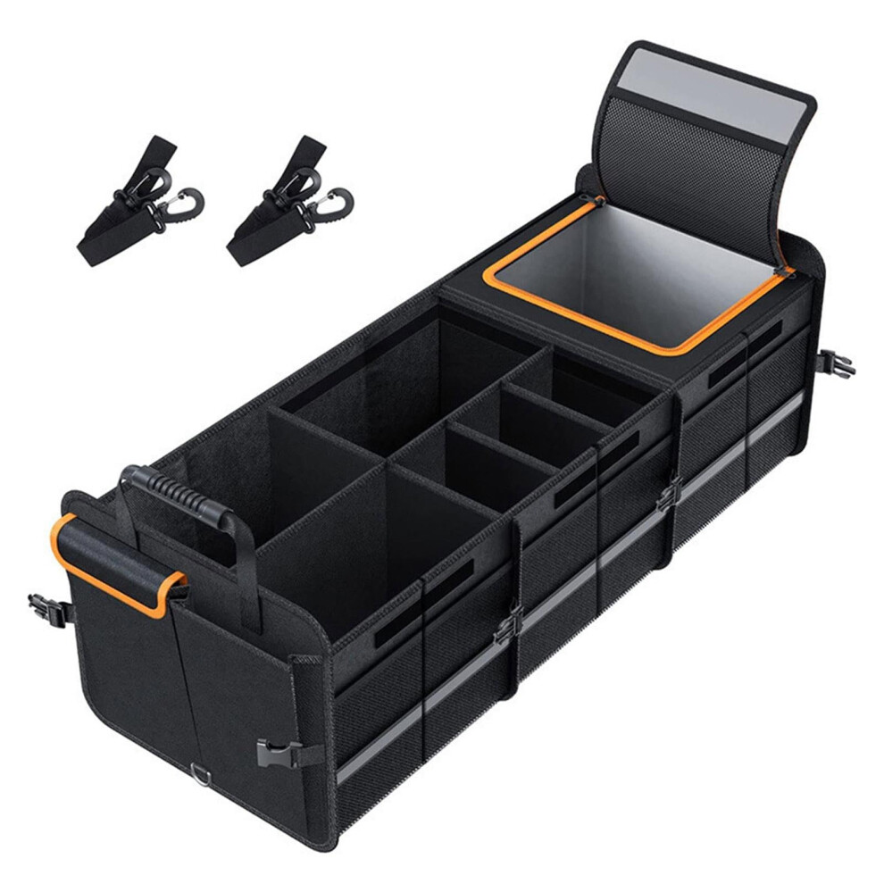 Car Boot Organiser 105L Large Capacity, 600D Oxford Waterproof Cargo Compartment, Boot And Back Seat Organiser 9084446450330
