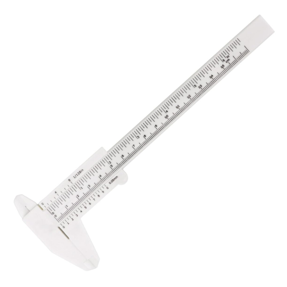 Mini Plastic Caliper Gauge Lightweight Sliding Measuring Tool With Scale Internal And External Measurements Step Depth 9354506321345