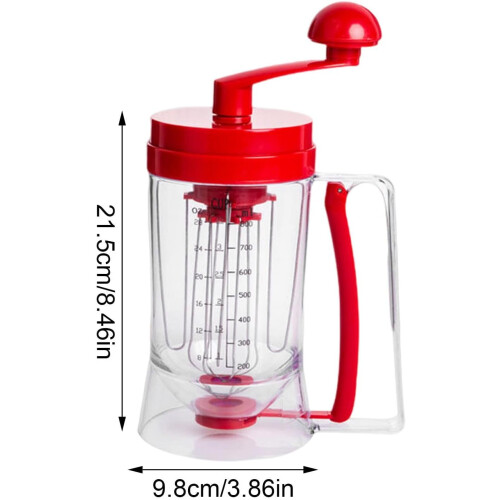 Manual Pancake Machine - 900ml Batter Dispenser With Stirring Function - Pourer For Griddle, Waffle Batter Dispenser 2