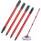 Mop Replacement Handle 4-Section Telescoping, 4-Pack, Compatible With Mop, Broom, And Brush Heads, Easily Assemble 5