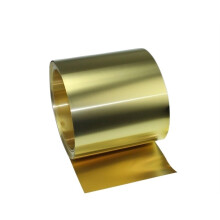 Brass Metal Plate Sheet H62, 0.1mm to 0.5mm Thick, 20mm to 100mm Wide, 1m Long, Gold Film Finish
