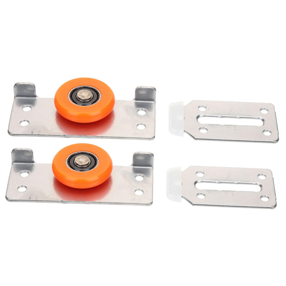 Sliding Door Roller 2 Sets Adjustable Metal Cabinet Glass Door Wheel With Silent Bearing Wardrobe Track Replacement 9354506323127