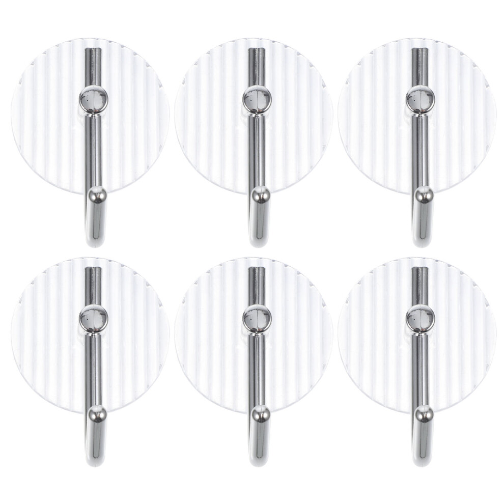 6 Sztuk WieszakóW Na PłAszcz Z Akrylu Do ŁAzienki-image